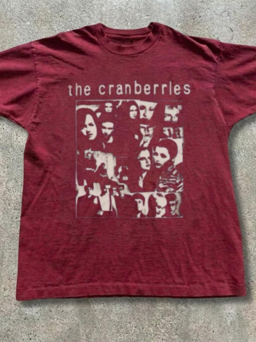 Gildan Burgundy The Cranberries Band Graphic Tee